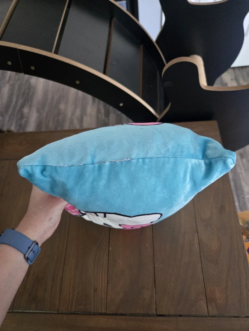 Hello Kitty Blue & Pink Ice Cream Decorative Pillow